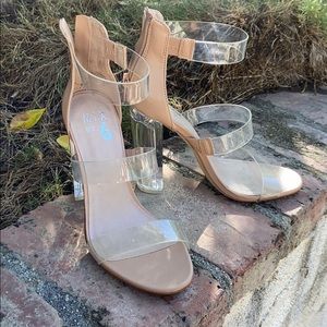 Mix No. 6 clear heel shoes
